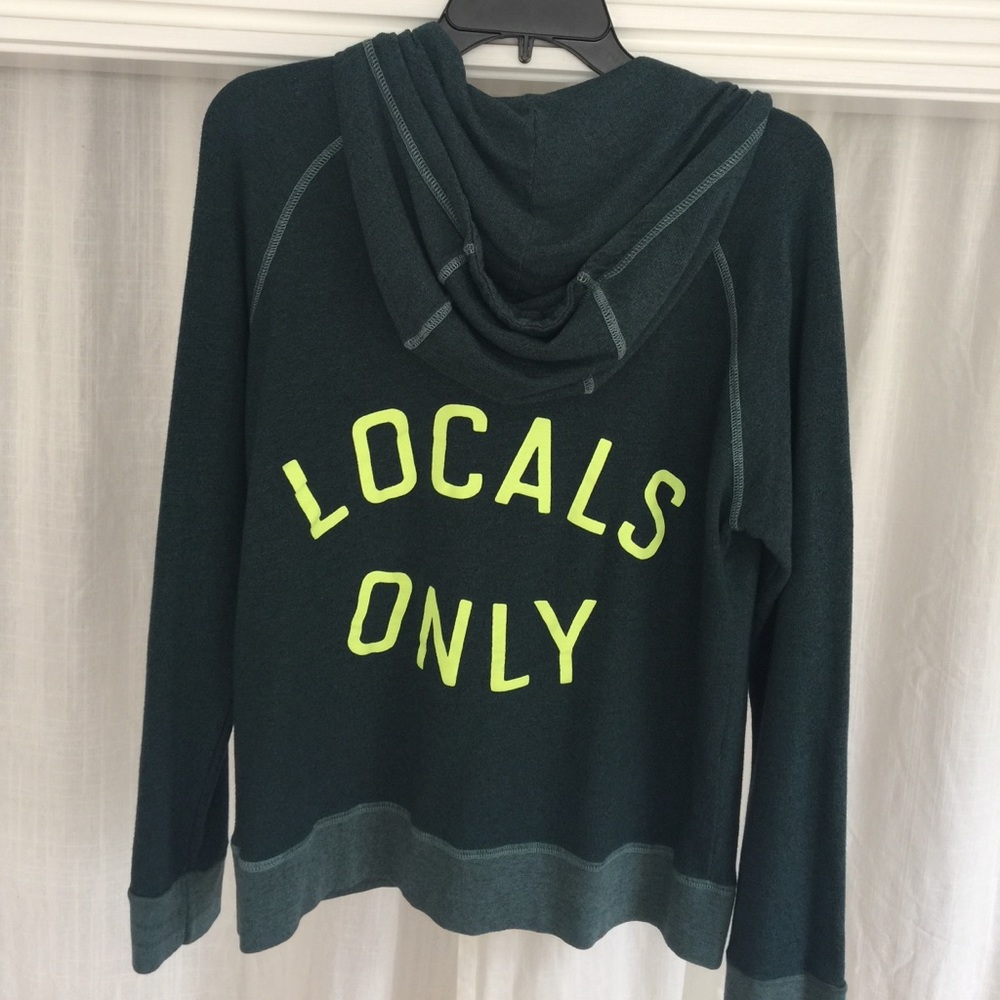 NWT Sundry "locals only" zip up hoodie